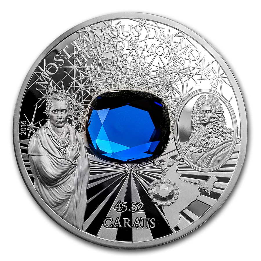 Buy 2016 Cook Islands Silver Famous Diamonds (Hope Diamond) APMEX
