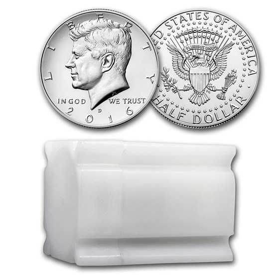 2016-D Kennedy Half Dollar 20-Coin Roll BU 2016-D Kennedy Half Dollar 20-Coin Roll BU