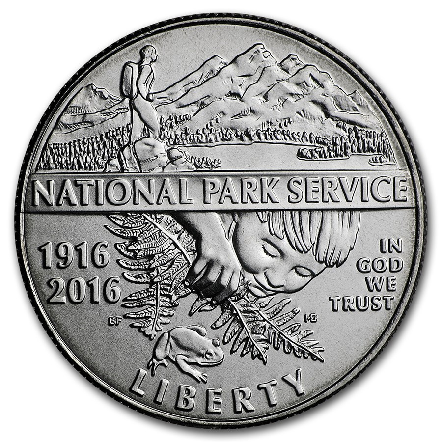 2016-D National Park Service Clad 1/2 Dollar BU (Box & COA)