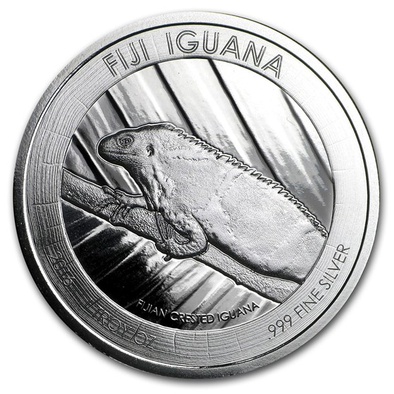 2016 Fiji 1 oz Silver Iguana BU 2016 Fiji 1 oz Silver Iguana BU