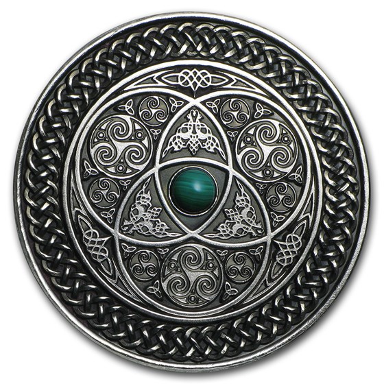 2016 Fiji 3 oz UHR Antique Finish Silver $10 Mandala Art (Celtic) 2016 Fiji 3 oz UHR Antique Finish Silver $10 Mandala Art (Celtic)