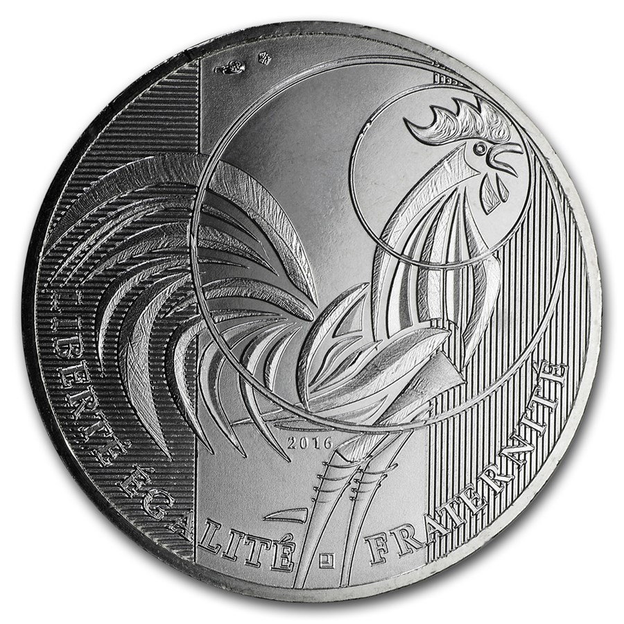 2016 France Silver €10 The Rooster