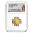 2016 Great Britain 1/4 oz Gold Queen's Beasts The Lion NGC MS-70