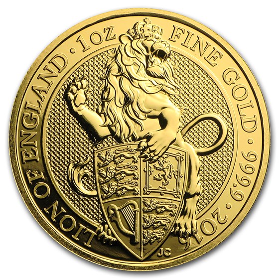 2016 Great Britain 1 oz Gold Queen's Beasts The Lion