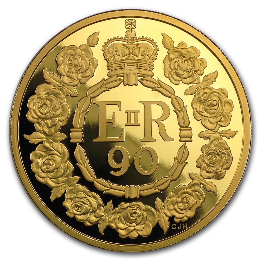 Buy 2016 Great Britain 5 oz Proof Gold Queen's 90th Birthday APMEX