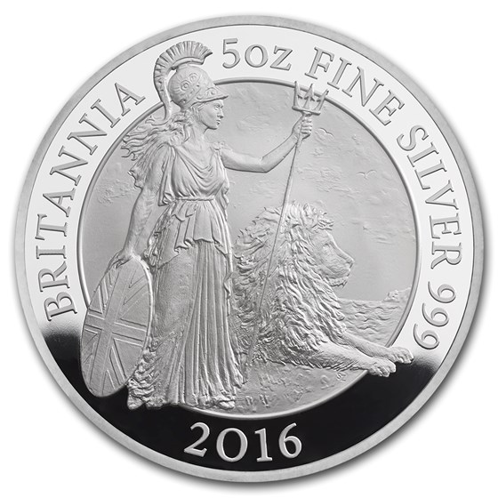 2016 Great Britain 5 oz Proof Silver Britannia 2016 Great Britain 5 oz Proof Silver Britannia