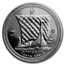 2016 Isle of Man 1/10 oz Platinum Noble BU