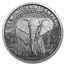 2016 Ivory Coast 1,750 oz Silver Elephant Coin
