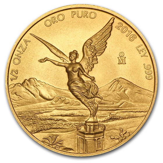 2016 Mexico 1/2 oz Gold Libertad BU