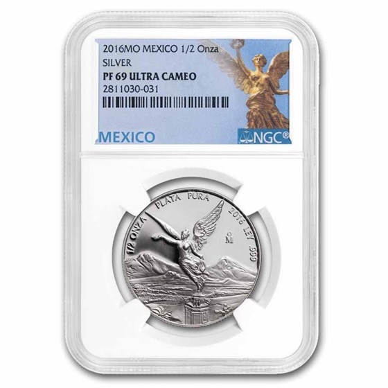 2016 Mexico 1/2 oz Silver Libertad PF-69 NGC 2016 Mexico 1/2 oz Silver Libertad PF-69 NGC