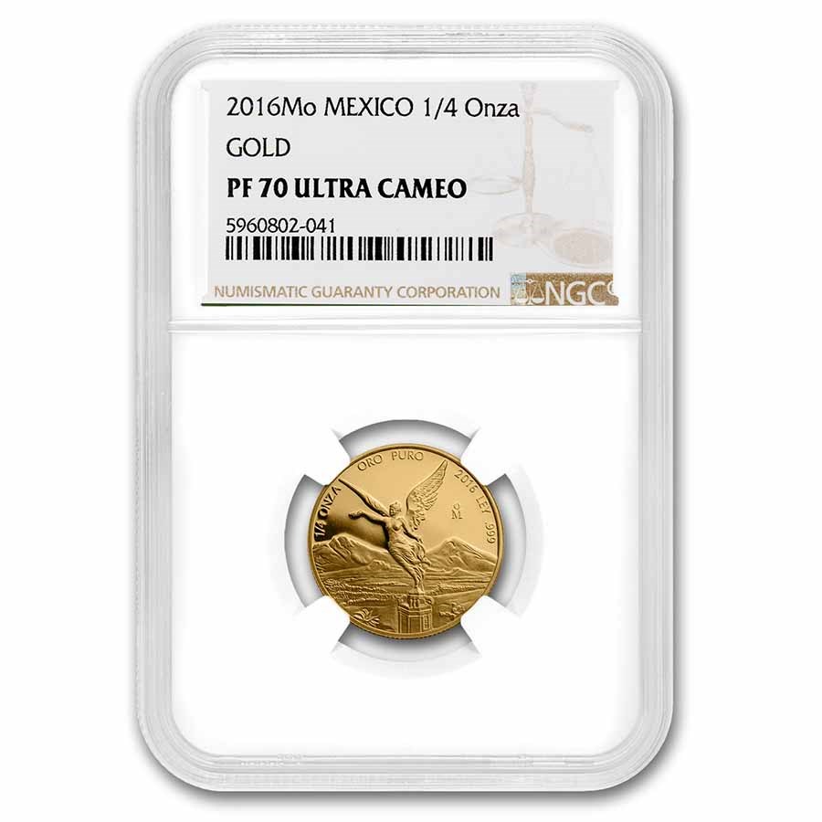 2016 Mexico 1/4 oz Gold Libertad PF-70 NGC