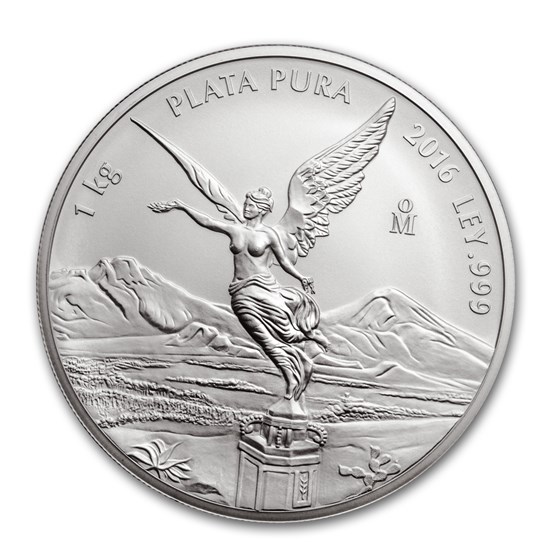 2016 Mexico 1 kilo Silver Libertad BU (In Capsule) 2016 Mexico 1 kilo Silver Libertad BU (In Capsule)
