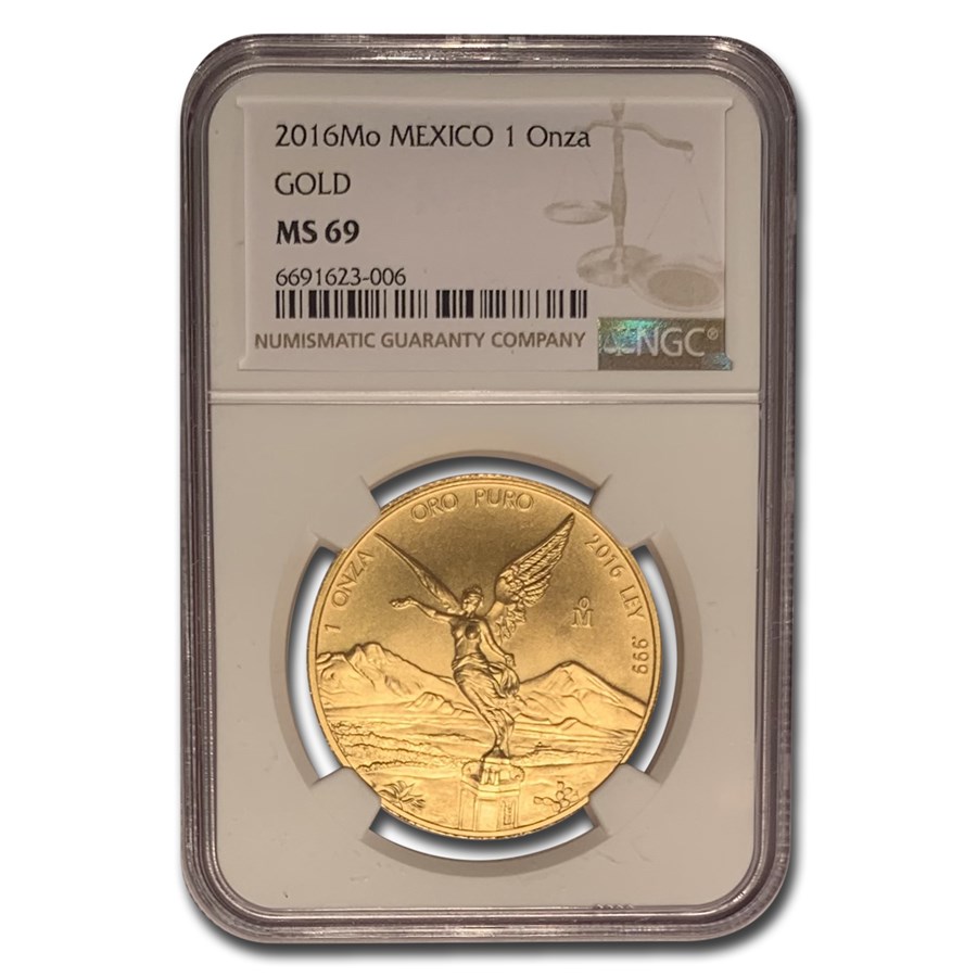 2016 Mexico 1 oz Gold Libertad MS-69 NGC