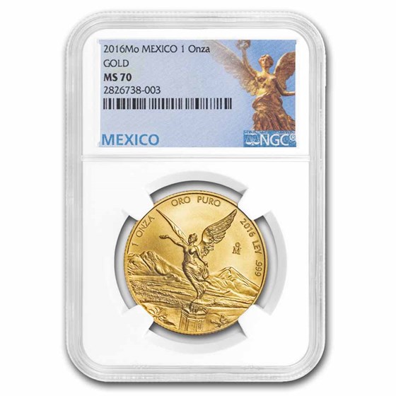 2016 Mexico 1 oz Gold Libertad MS-70 NGC (Mexico Label) 2016 Mexico 1 oz Gold Libertad MS-70 NGC (Mexico Label)