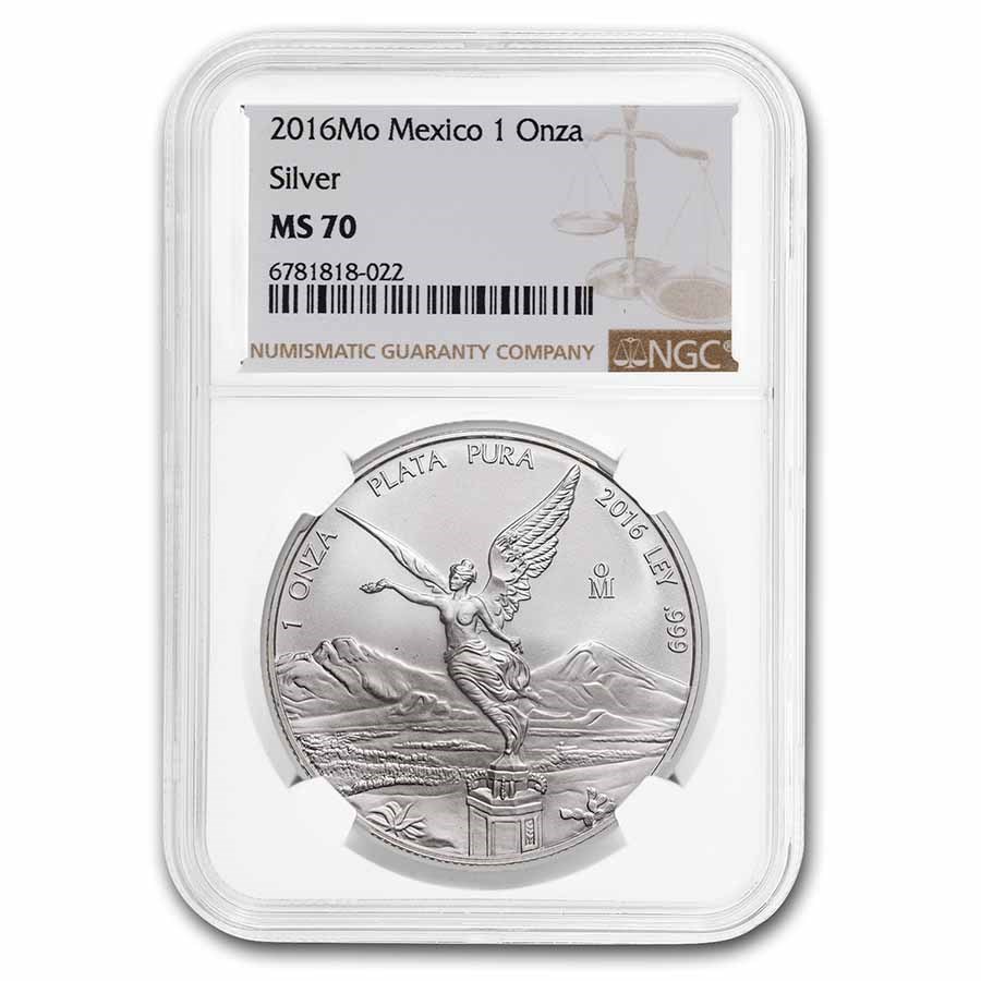 2016 Mexico 1 oz Silver Libertad MS-70 NGC