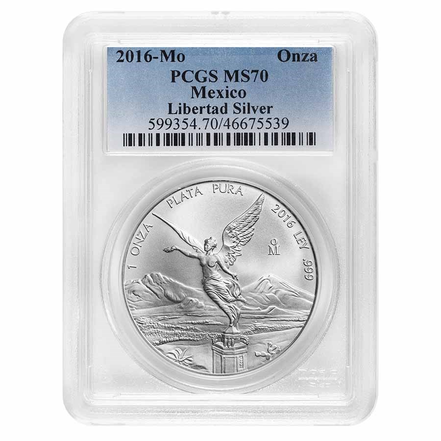 2016 Mexico 1 oz Silver Libertad MS-70 PCGS