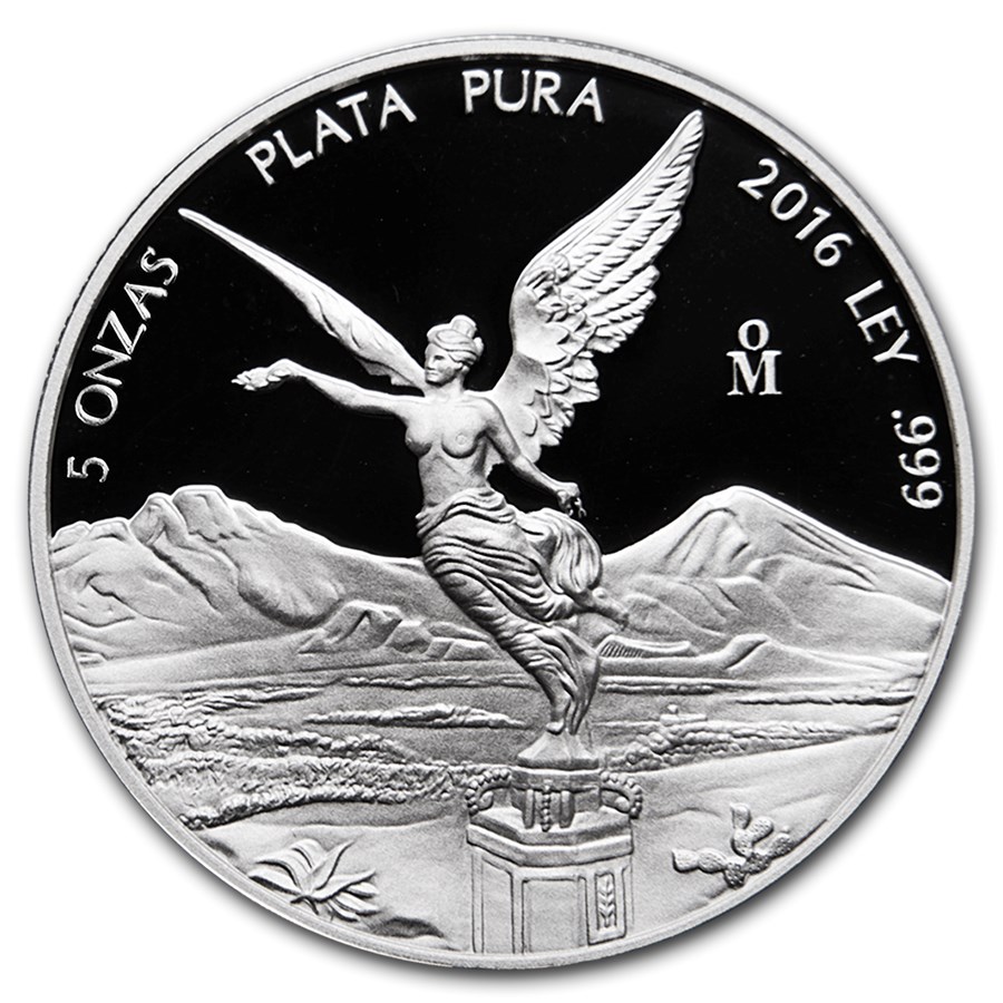 2016 Mexico 5 oz Silver Libertad Proof (In Capsule)