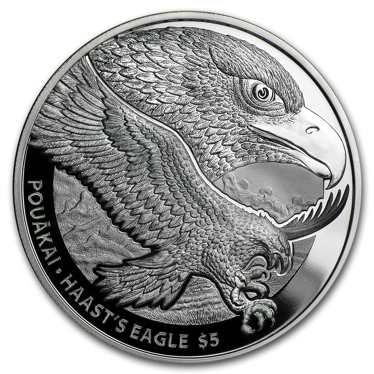 Buy 2016 New Zealand 1 oz Silver $5 Haast's Eagle (Light
