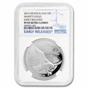2016 New Zealand 1 oz Silver Haast's Eagle PF-69 NGC (ER)