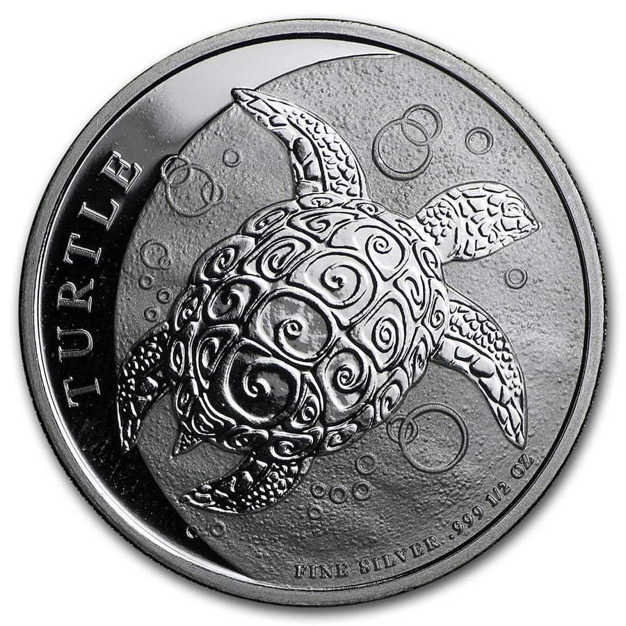 2016 Niue 1/2 oz Silver $1 Hawksbill Turtle BU