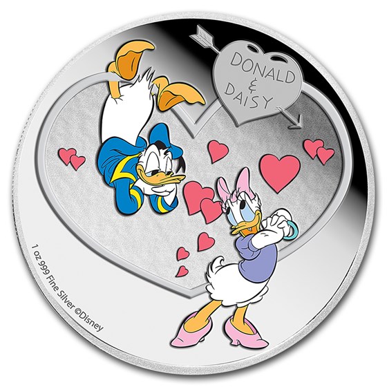 2016 Niue 1 oz Silver $2 Disney Crazy in Love (Colorized) 2016 Niue 1 oz Silver $2 Disney Crazy in Love (Colorized)