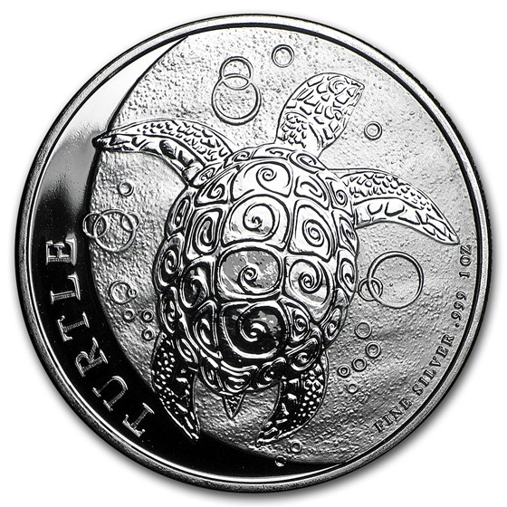 2016 Niue 1 oz Silver $2 Hawksbill Turtle BU