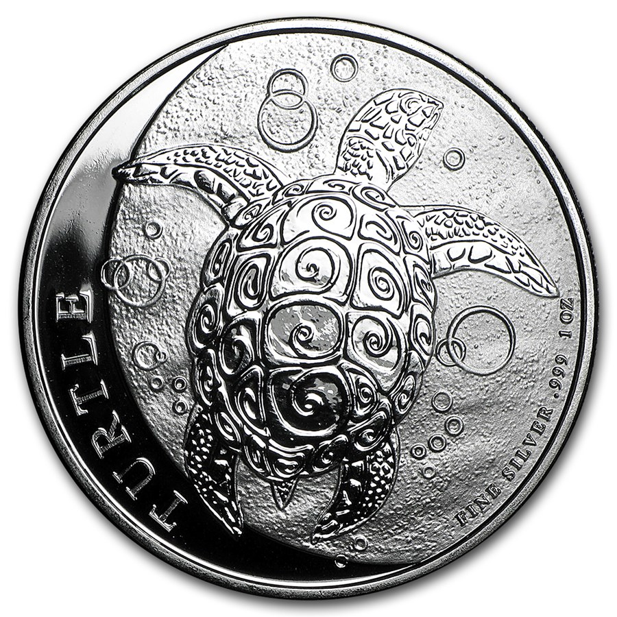 2016 Niue 1 oz Silver $2 Hawksbill Turtle BU