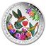2016 Niue 1 oz Silver $2 Love is Precious Hummingbirds