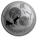 2016 Niue 1 oz Silver $2 Lunar Year of the Monkey BU
