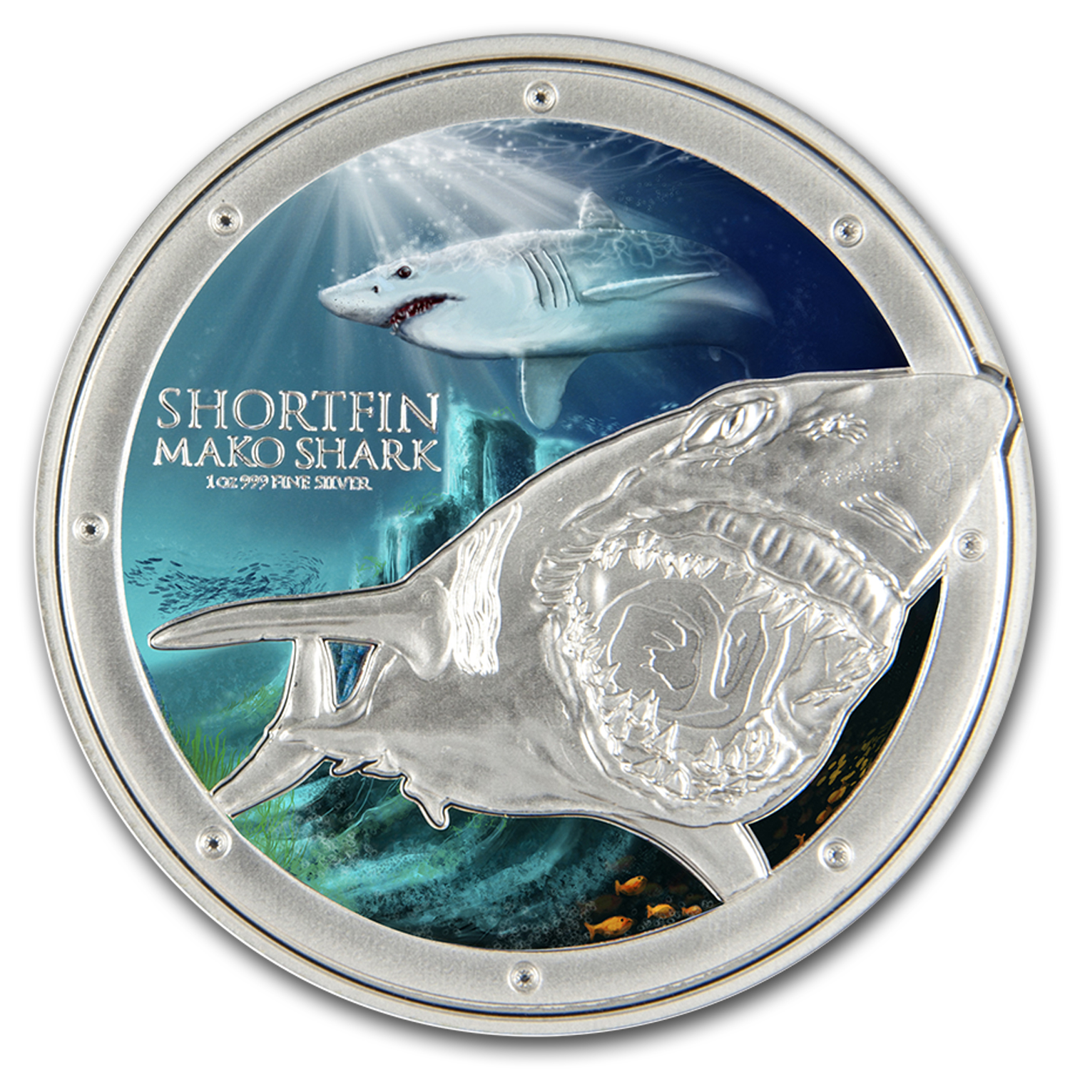 Buy 2016 Niue 1 oz Silver $2 Ocean Predators Mako Shark | APMEX