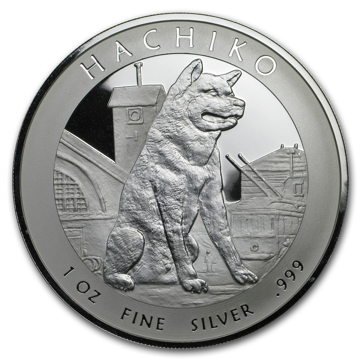 Buy 2016 Niue 1 oz Silver Hachiko from Japan Akita Dog (No Capsule
