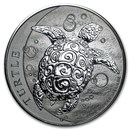 2016 Niue 2 oz Silver $5 Hawksbill Turtle