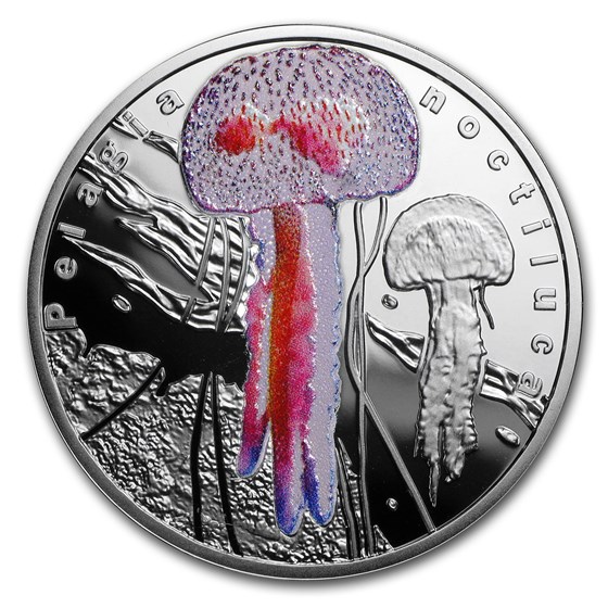 2016 Niue Silver Bioluminescent Animals (Pelagia Noctiluca) 2016 Niue Silver Bioluminescent Animals (Pelagia Noctiluca)
