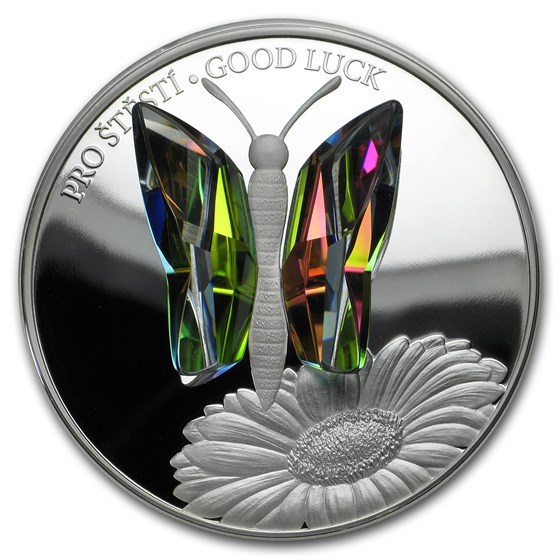 Buy 2016 Niue Silver Crystal Coin First Series Good Luck APMEX
