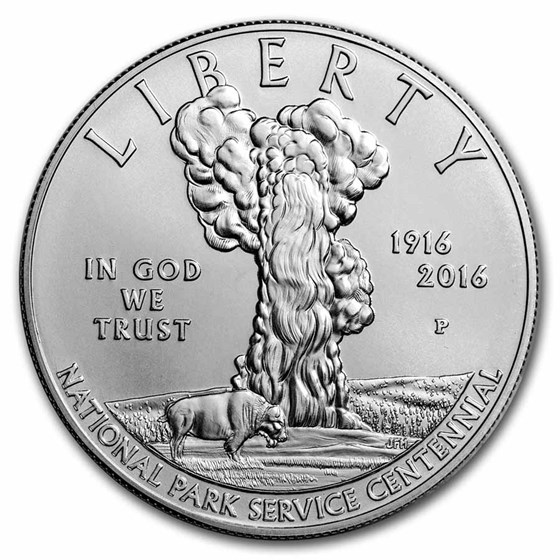 2016-P 100th Anniv of the Nat'l Park Service Silver BU (Capsule) 2016-P 100th Anniv of the Nat'l Park Service Silver BU (Capsule)