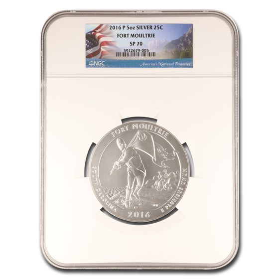 2016-P 5 oz Silver ATB Fort Moultrie SP-70 NGC 2016-P 5 oz Silver ATB Fort Moultrie SP-70 NGC