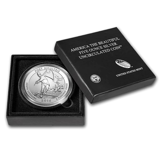 2016-P 5 oz Silver ATB Fort Moultrie (w/Box & COA) 2016-P 5 oz Silver ATB Fort Moultrie (w/Box & COA)
