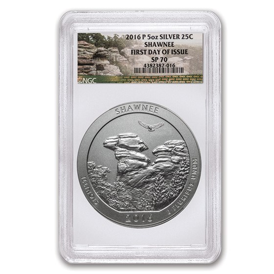 2016-P 5 oz Silver ATB Shawnee SP-70 NGC (FDI)
