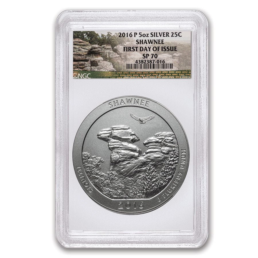 2016-P 5 oz Silver ATB Shawnee SP-70 NGC (FDI)