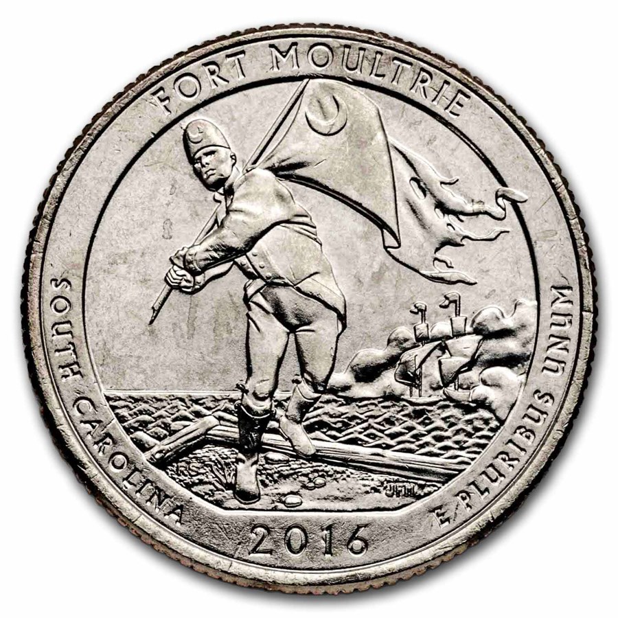 2016-P ATB Quarter Fort Moultrie National Monument BU