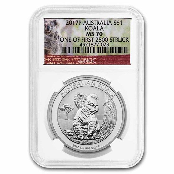 2016-P Australia 1 oz Silver Koala MS-70 NGC (First 2,500 Struck) 2016-P Australia 1 oz Silver Koala MS-70 NGC (First 2,500 Struck)