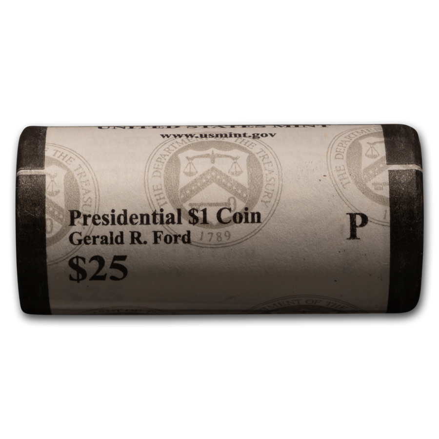 Ford Presidential One Dollar 2016 Gerald R 25-Coin Roll Ship Now!!! P 