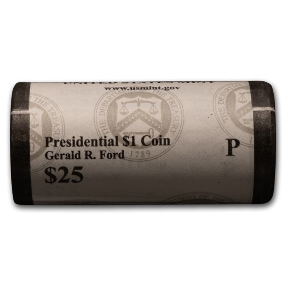 2016-P Gerald Ford 25-Coin Presidential Dollar Roll 2016-P Gerald Ford 25-Coin Presidential Dollar Roll