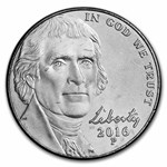 2016-P Jefferson Nickel 40-Coin Roll BU