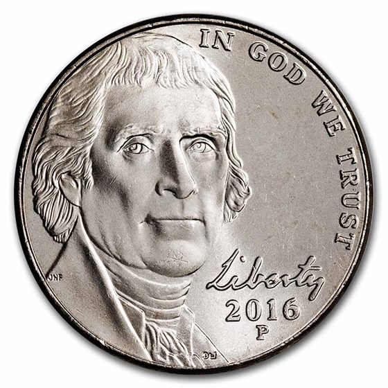 2016-P Jefferson Nickel BU 2016-P Jefferson Nickel BU