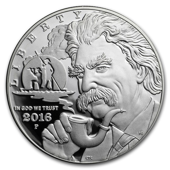 2016-P Mark Twain $1 Silver Commem Proof (Capsule Only) 2016-P Mark Twain $1 Silver Commem Proof (Capsule Only)