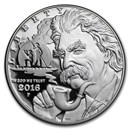 2016-P Mark Twain $1 Silver Commem Proof (w/Box & COA)