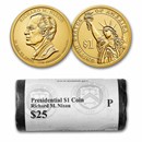 2016-P Richard Nixon 25-Coin Presidential Dollar Roll BU
