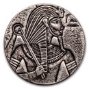2016 Republic of Chad 5 oz Silver King Tut (Coin Only)