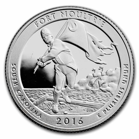2016-S ATB Quarter Fort Moultrie National Monument Proof (Silver)